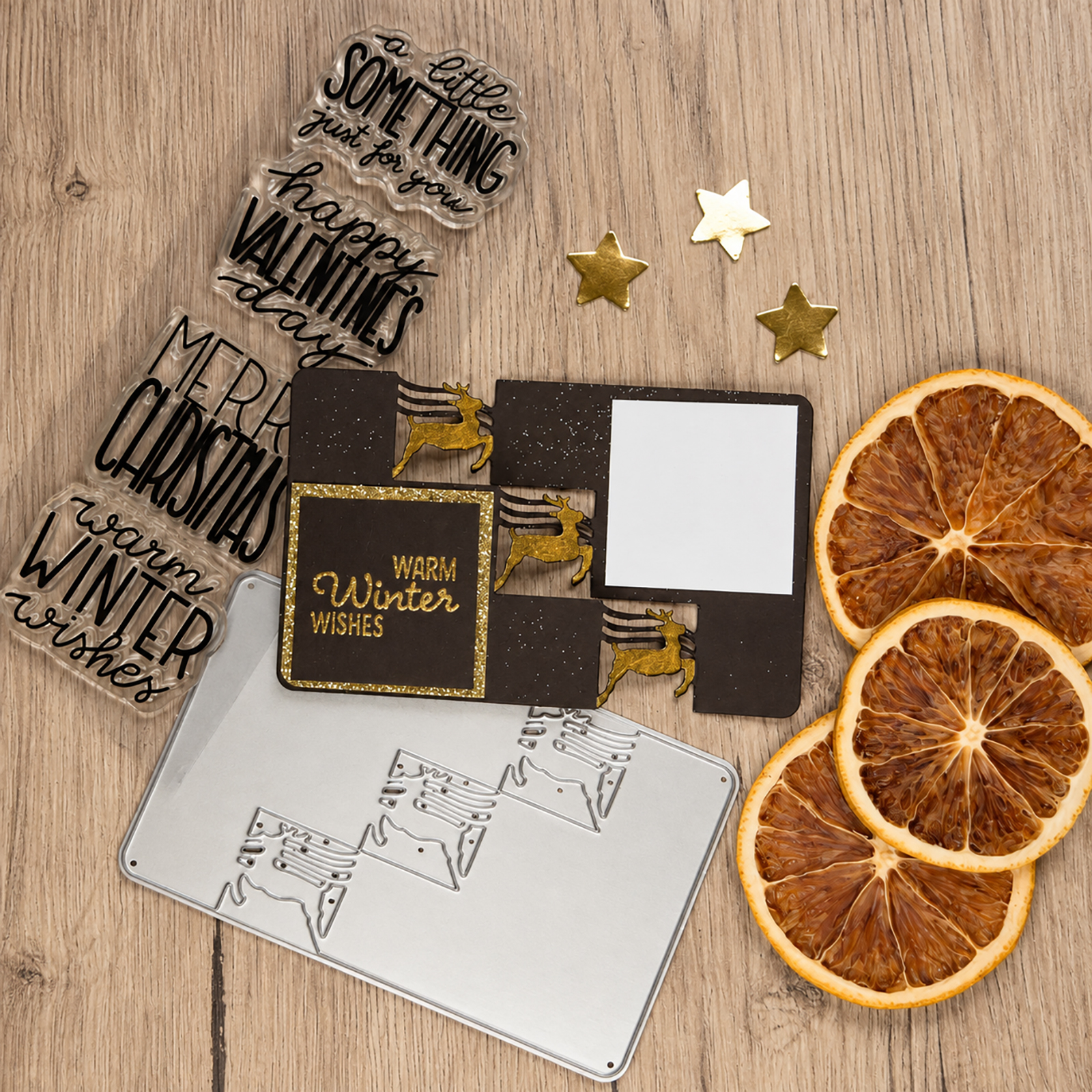 Vaessen Creative • Stempels & Snijmallen Set by Katharina Tarta Winter & Valentijn 6st.