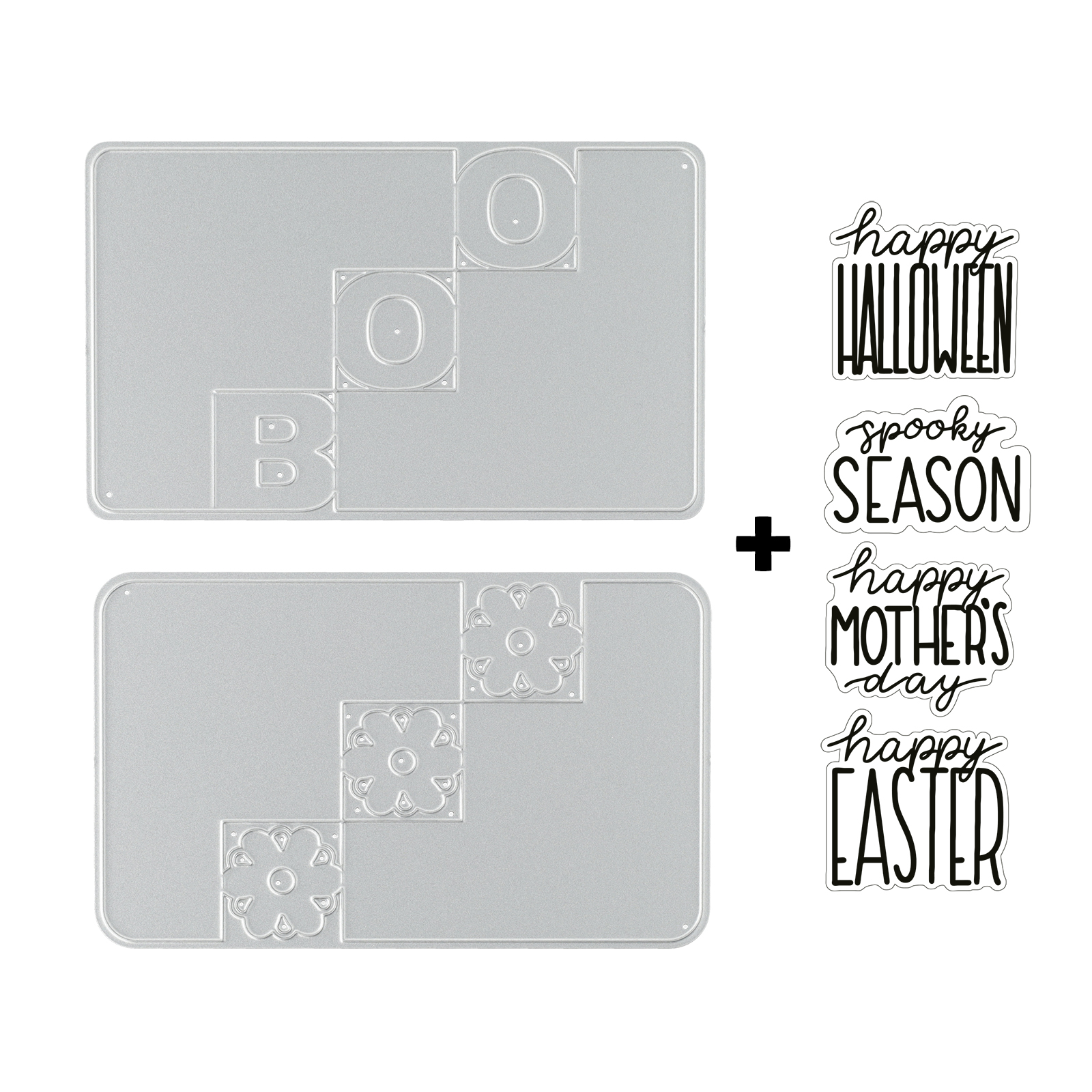 Vaessen Creative • Clear Stamps & Dies Set by Katharina Tarta Easter & Halloween 6pcs