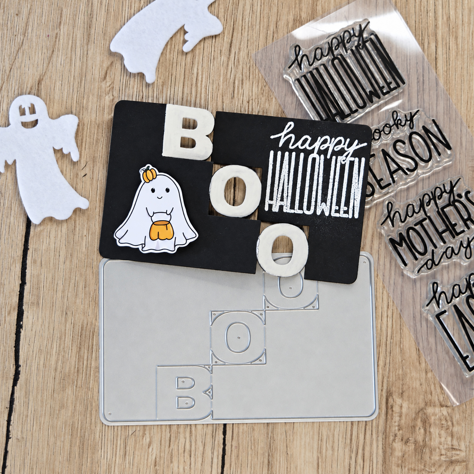 Vaessen Creative • Clear Stamps & Dies Set by Katharina Tarta Easter & Halloween 6pcs