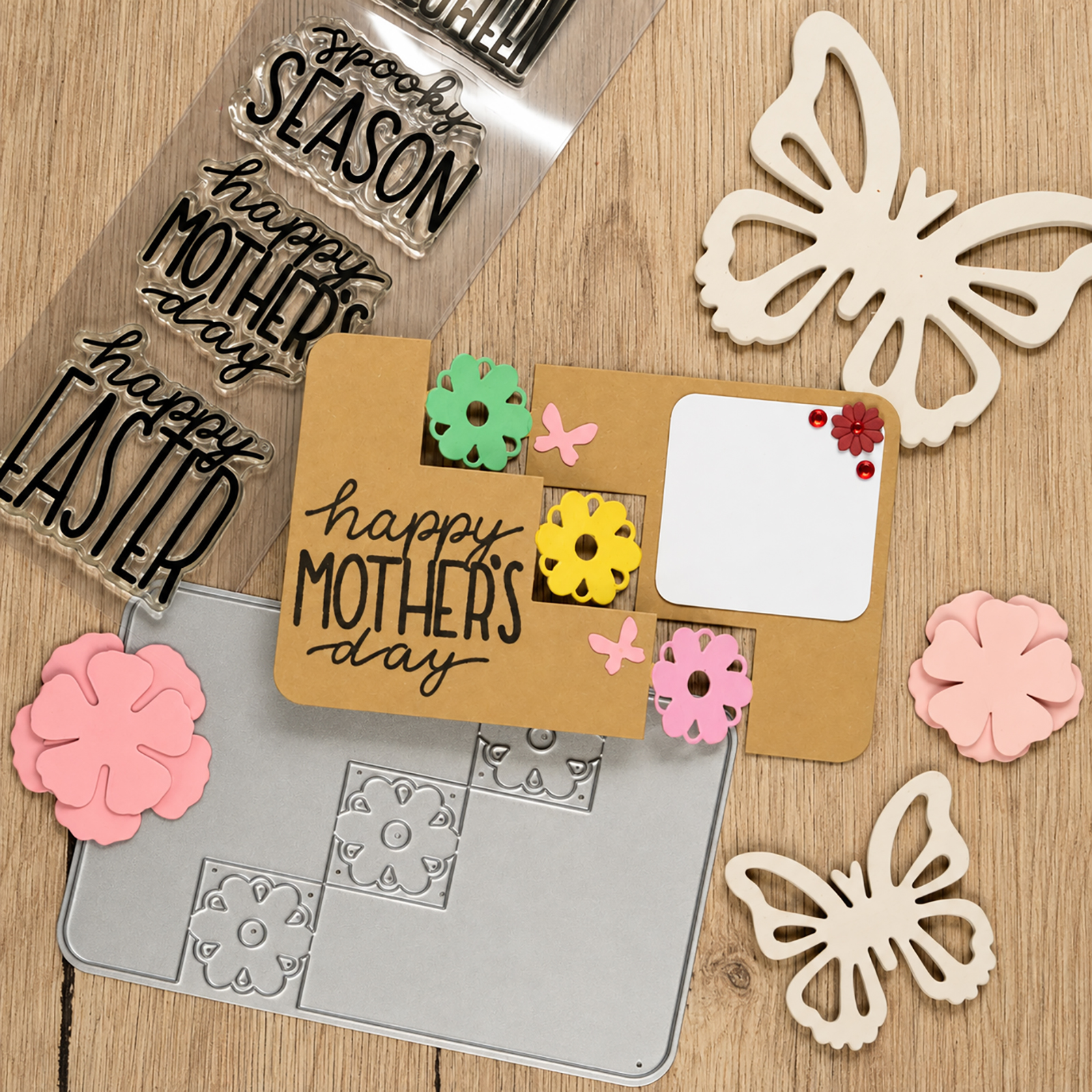 Vaessen Creative • Clear Stamps & Dies Set by Katharina Tarta Easter & Halloween 6pcs