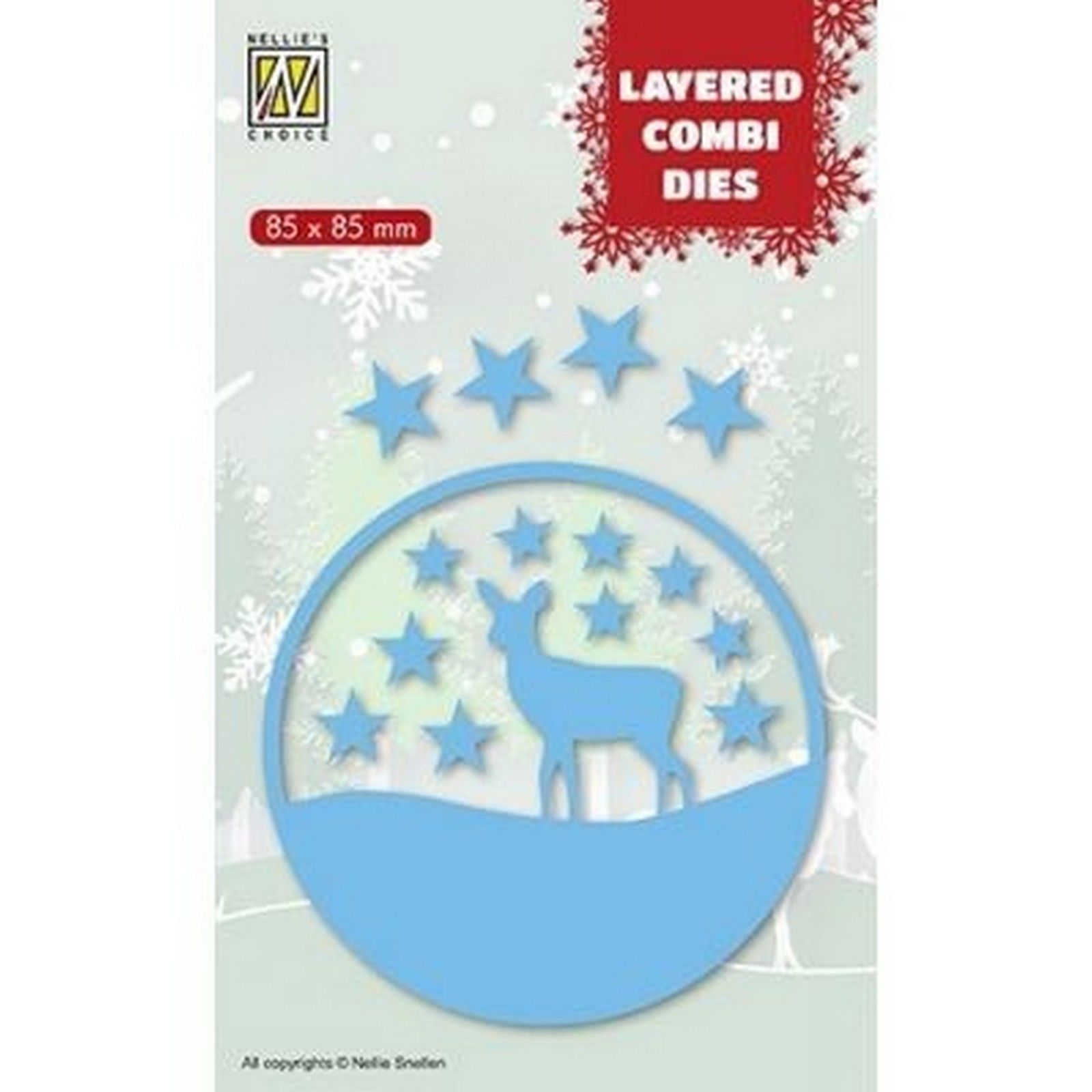 Nellie's Choice • Christmas Layered Die Round Deer (layer C)