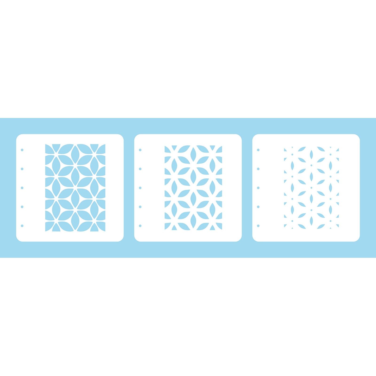 Nellie's Choice • Layered Combi Stencil Set Flower 3Stück