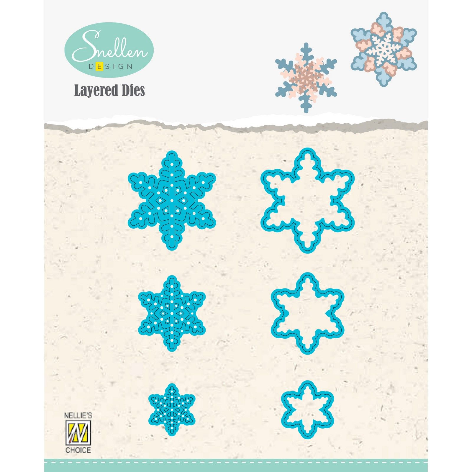 Nellie's Choice • Cutting Dies Snow Stars 6pcs