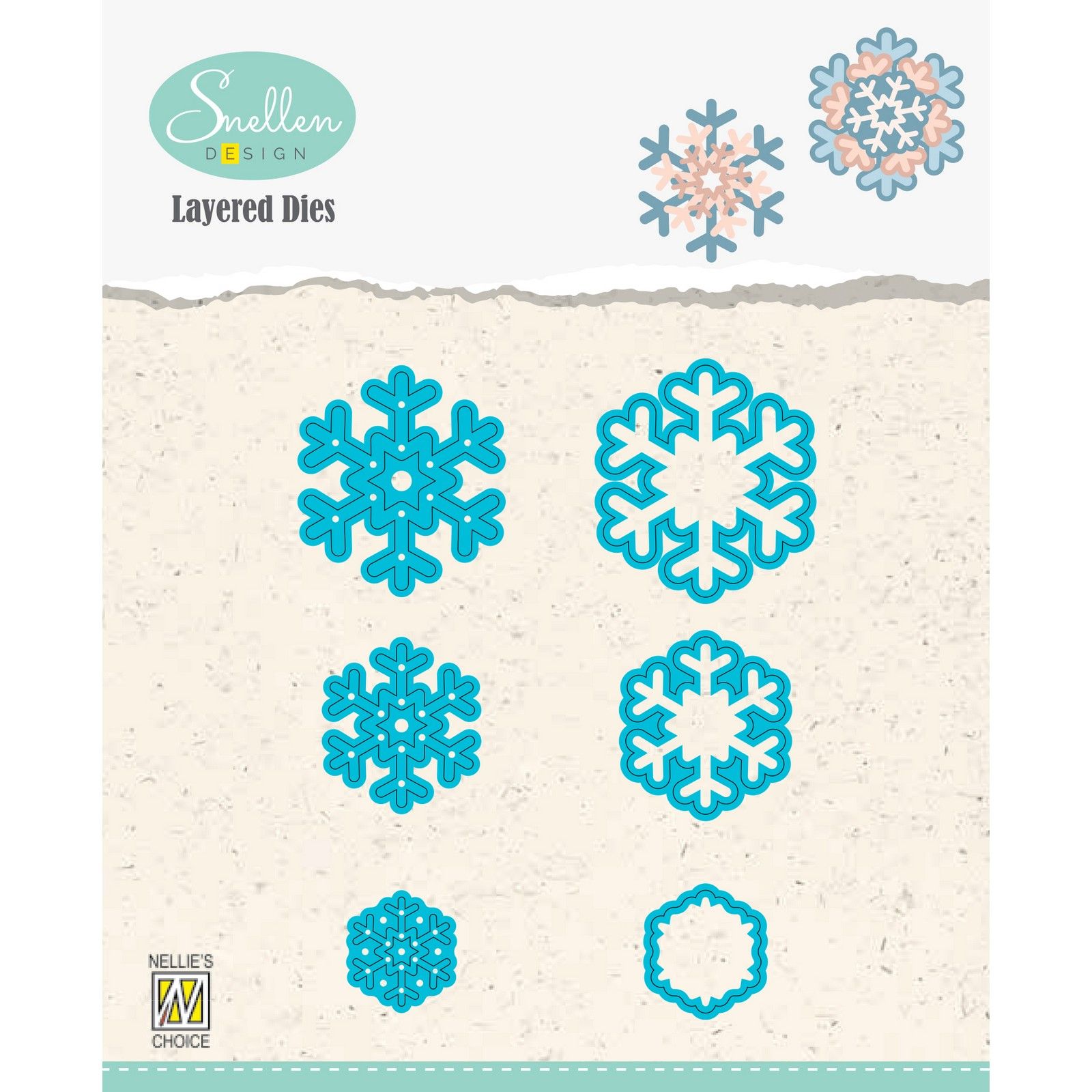 Nellie's Choice • Snellen Design Layered Dies Snowflakes 02