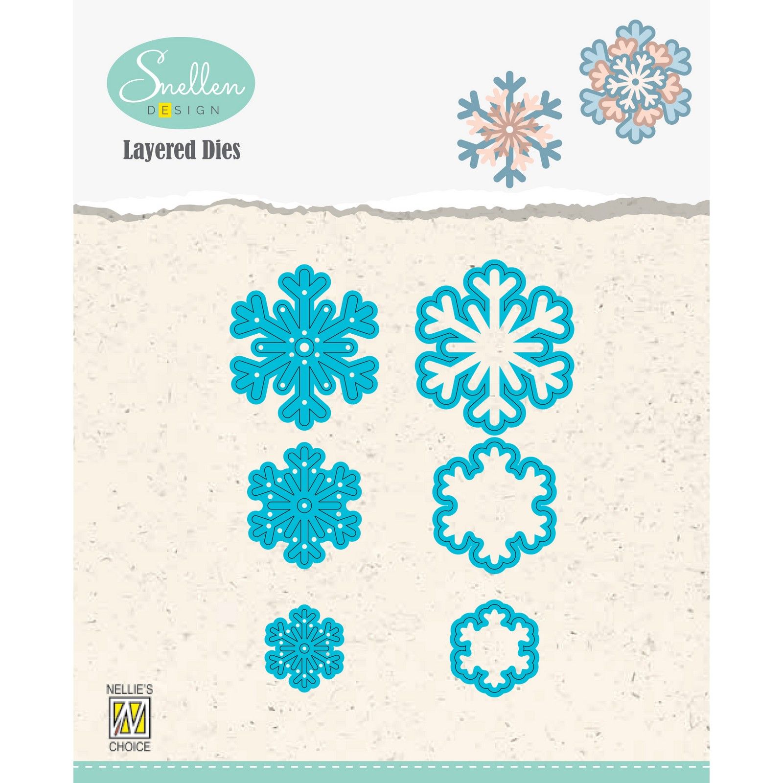 Nellie's Choice • Snellen Design Layered Dies Snowflakes 03