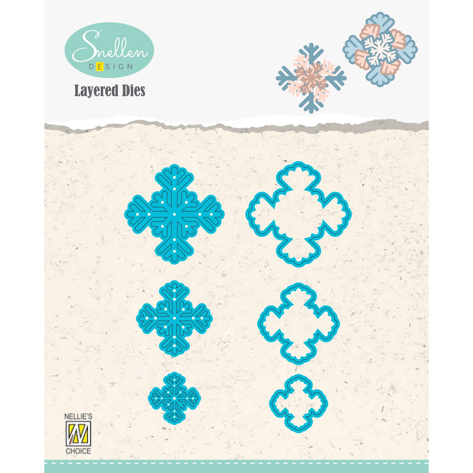 Nellie's Choice • Snellen Design Layered Dies Snowflakes 04