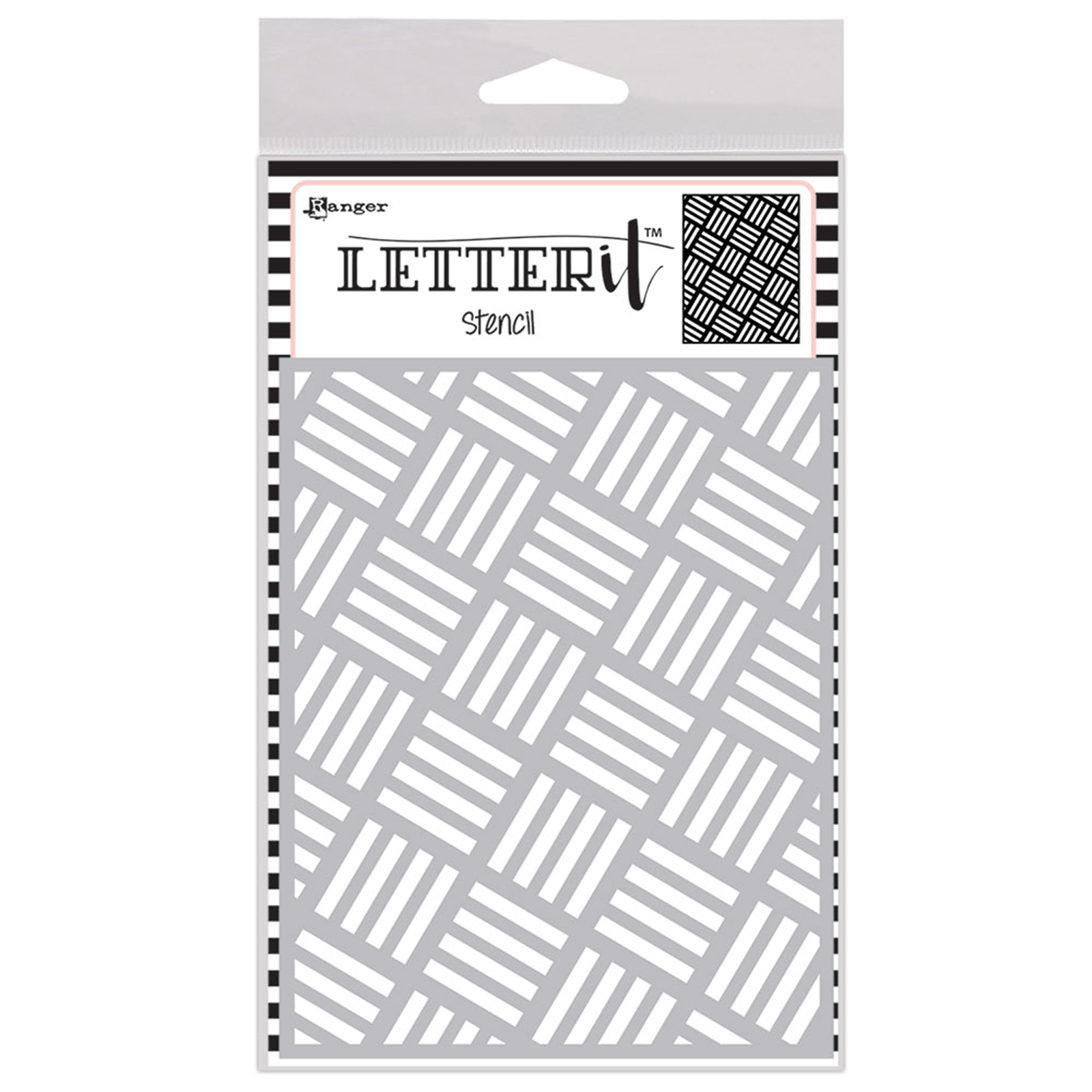 Ranger • Letter it Background sjabloon Rocking stripes