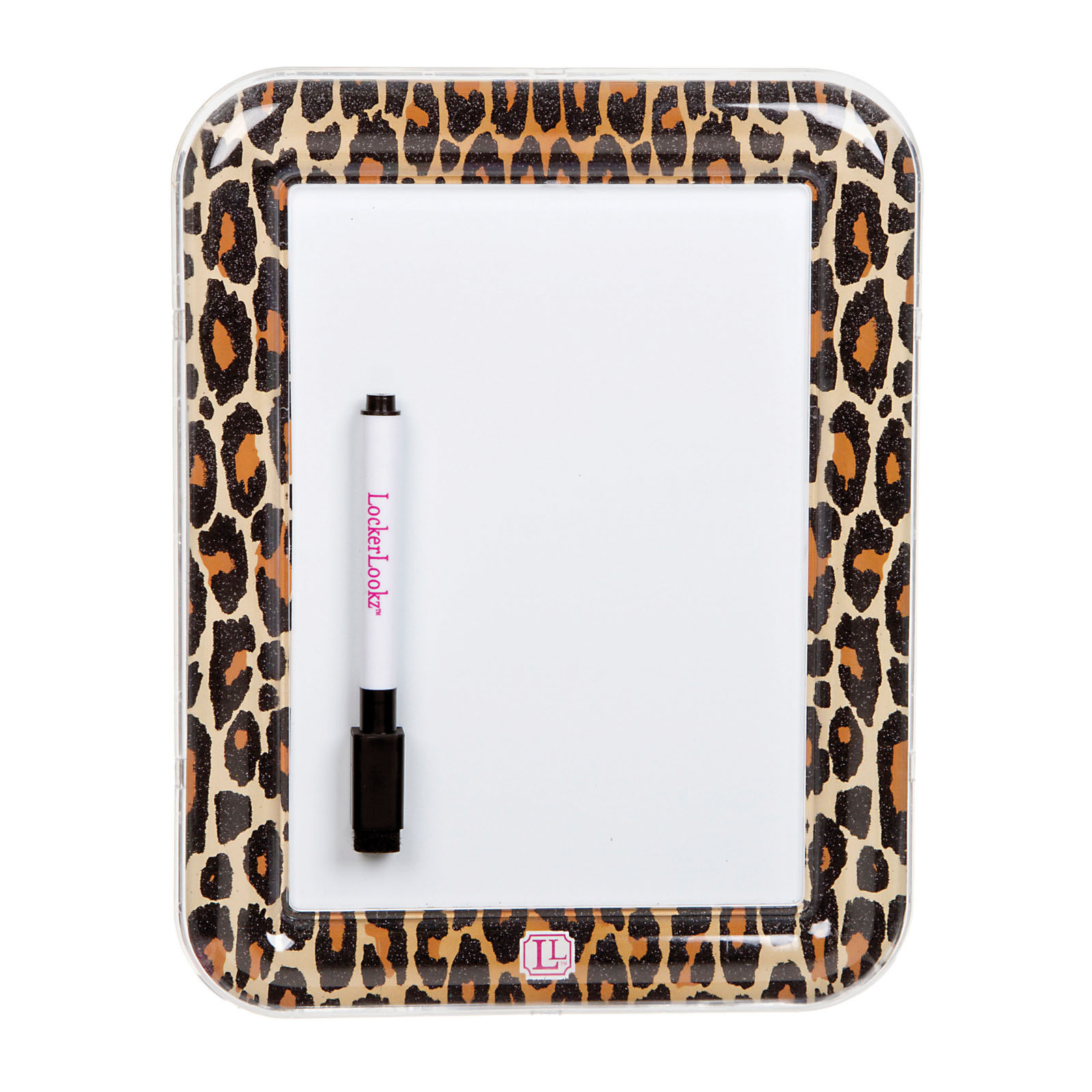 Darice • Lockerlookz White Board Leopard Print