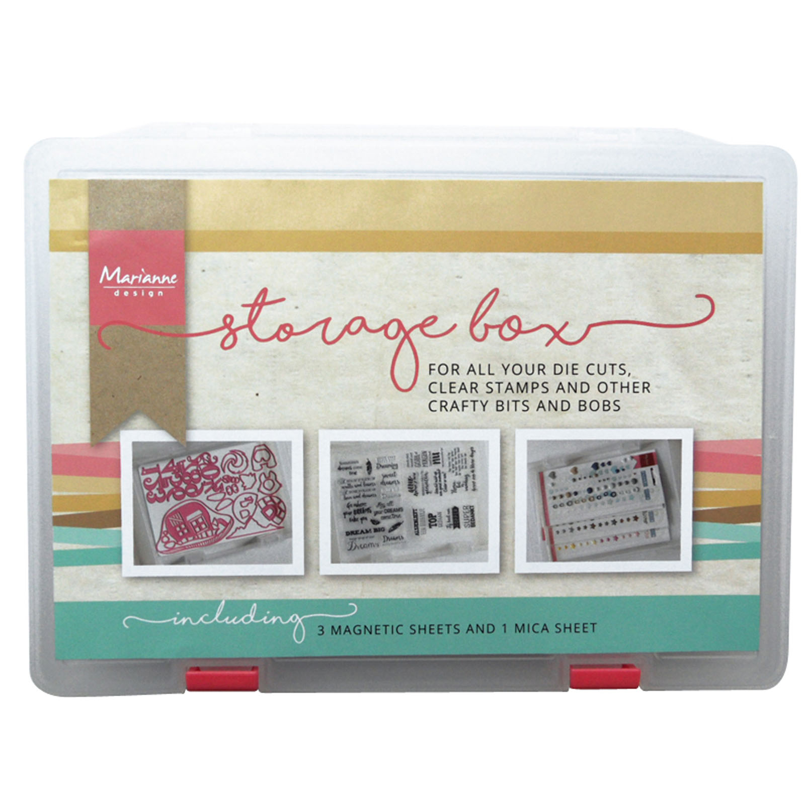 Marianne Design • Storage box + 3pcs magnetic + 1pcs stamp sheet