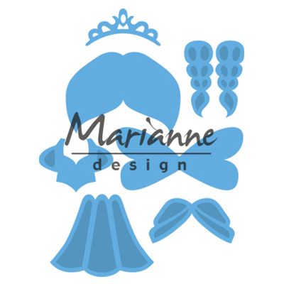 Marianne Design • Creatables snij- embosstencil Kim's vrienden Prinses