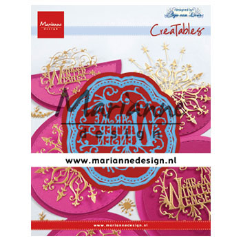 Marianne Design • Creatables snij- embosstencil Nederlands Anja's "Warme winter wensen"