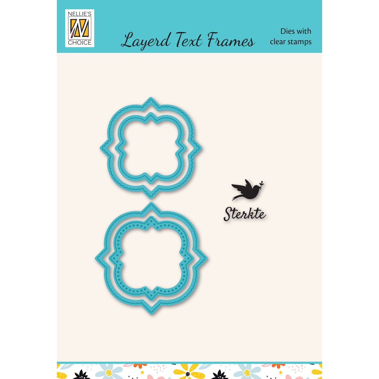 Nellie's Choice • Snellen Design Diecut & Clear Stamp Sets Dutch Texts Sterkte