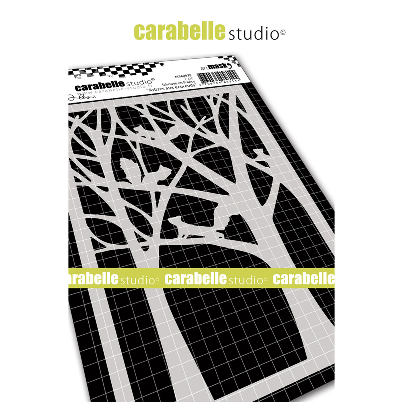 Carabelle Studio • Mask stencil Squirrel trees