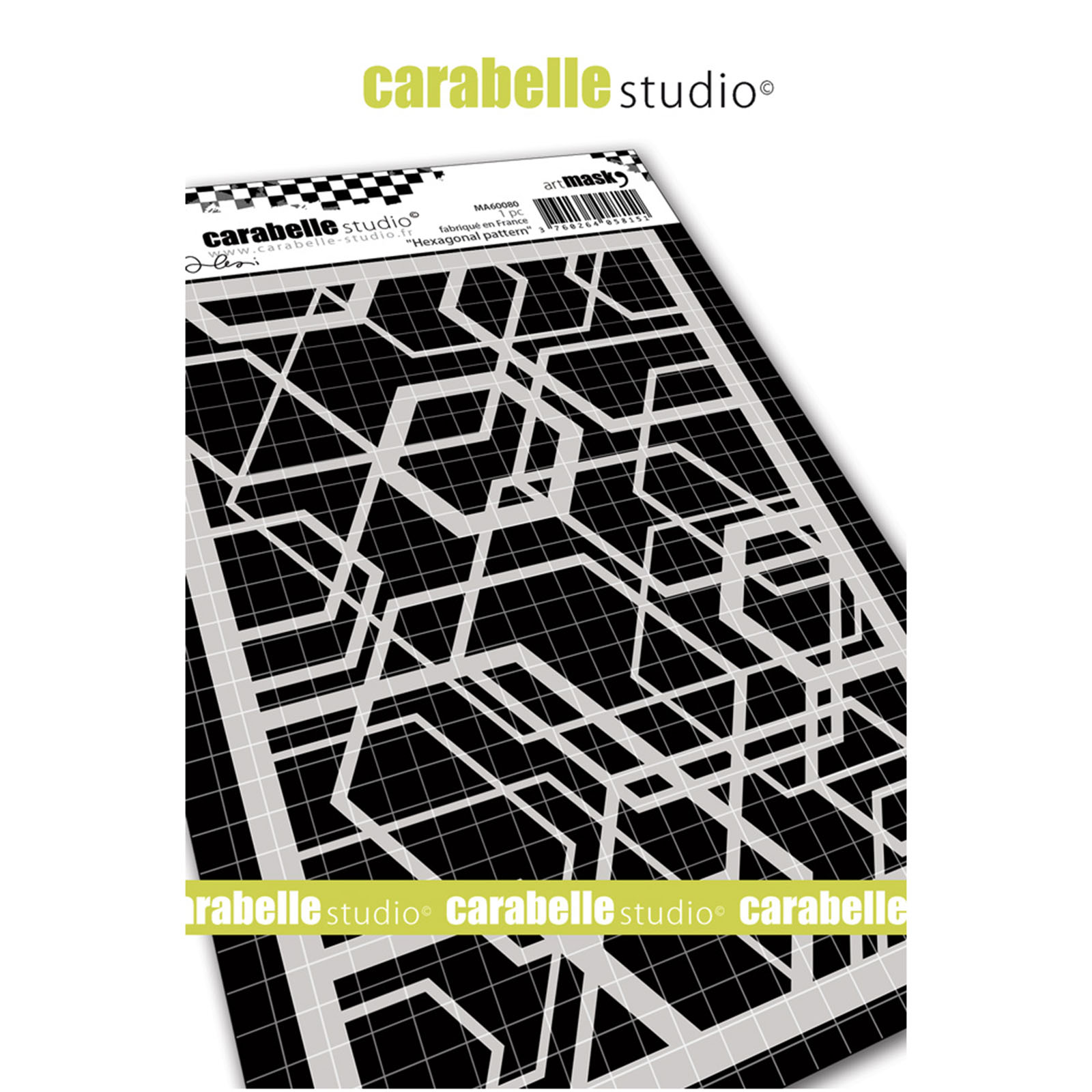 Carabelle Studio • Mask stencil Hexagonal pattern