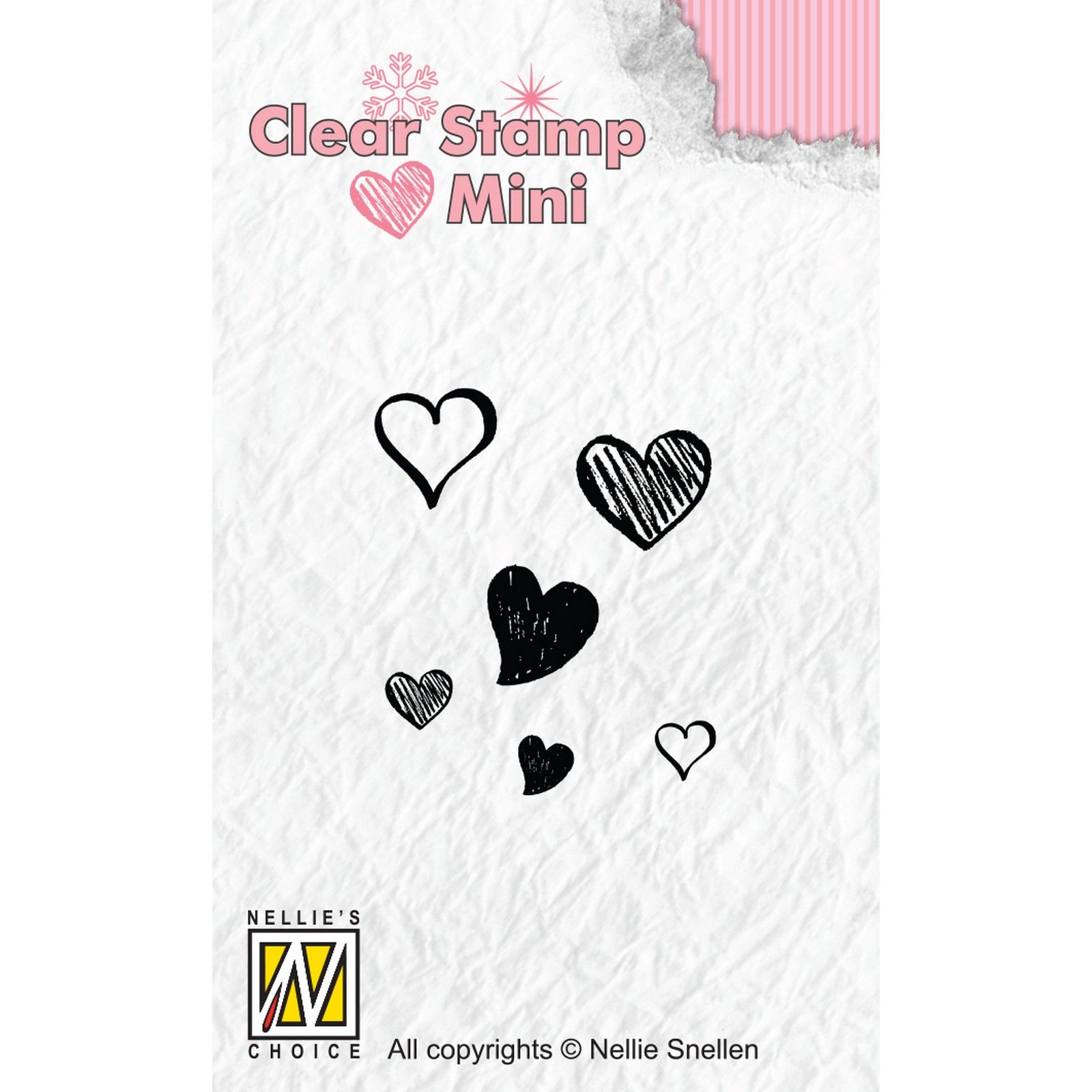 Nellie's Choice • Mini Clear Stempels Hearts