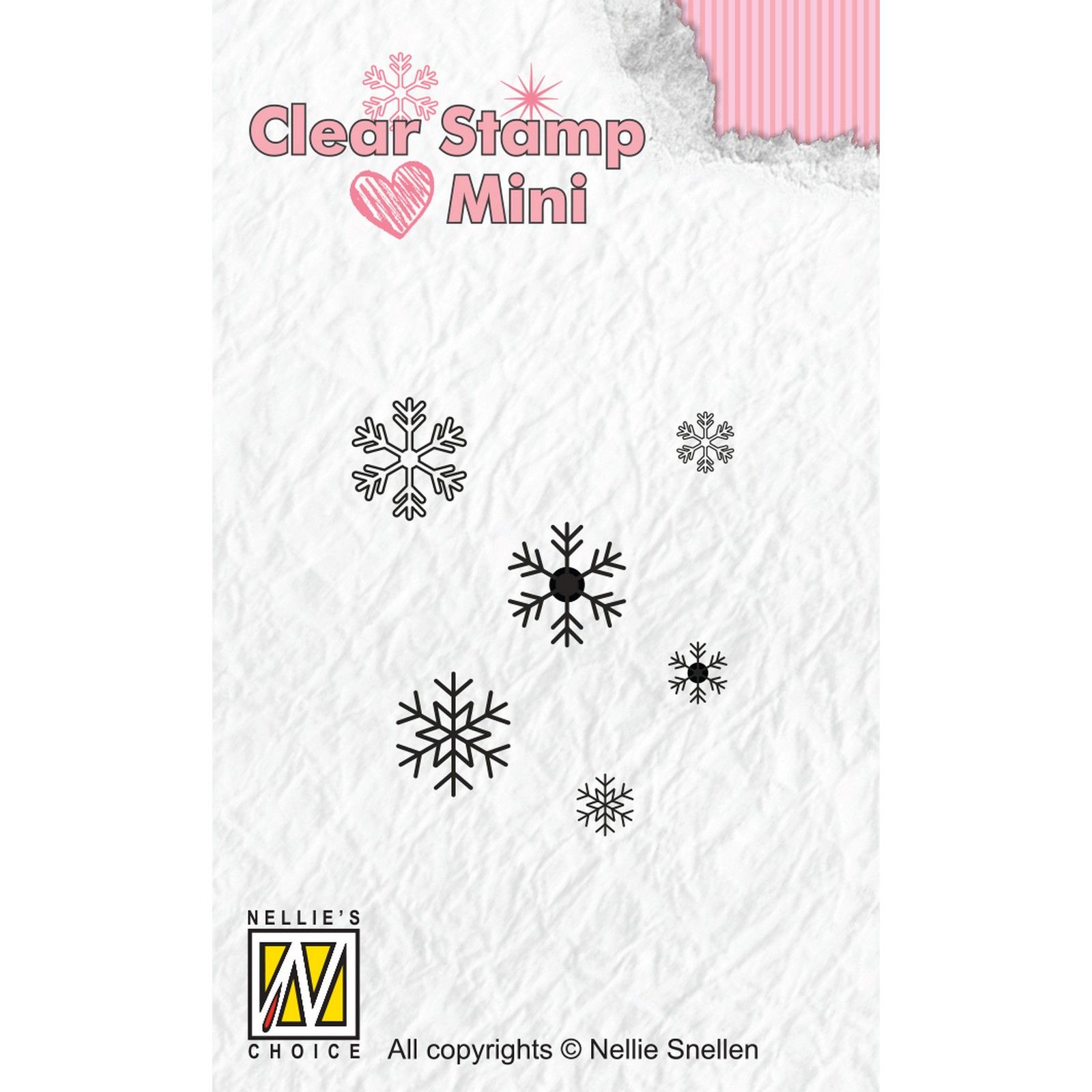 Nellie's Choice • Mini Clear Stamps Snowflakes