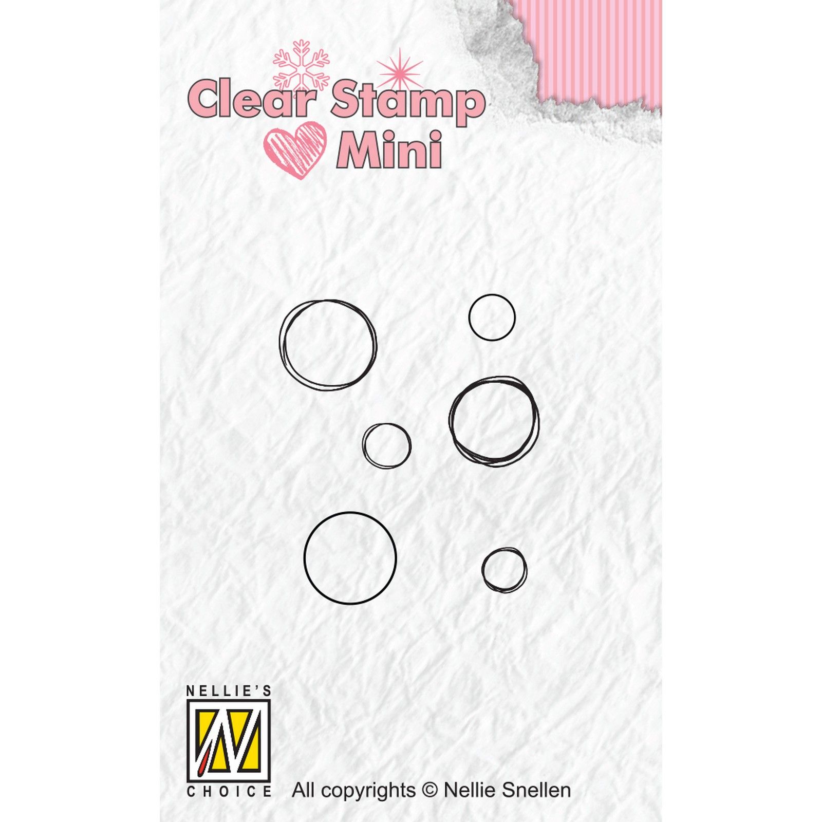 Nellie's Choice • Mini Clear Stempels Bubbles