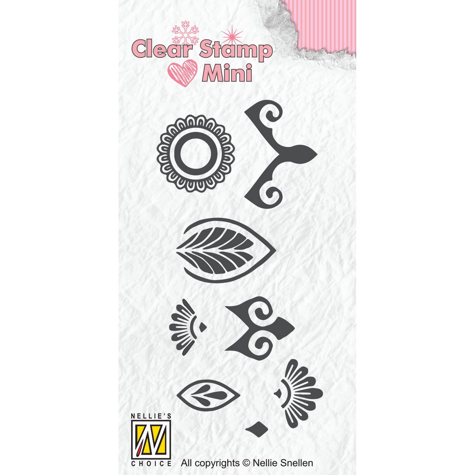 Nellie's Choice • Clear Stamps Mandala Mini Flower-2