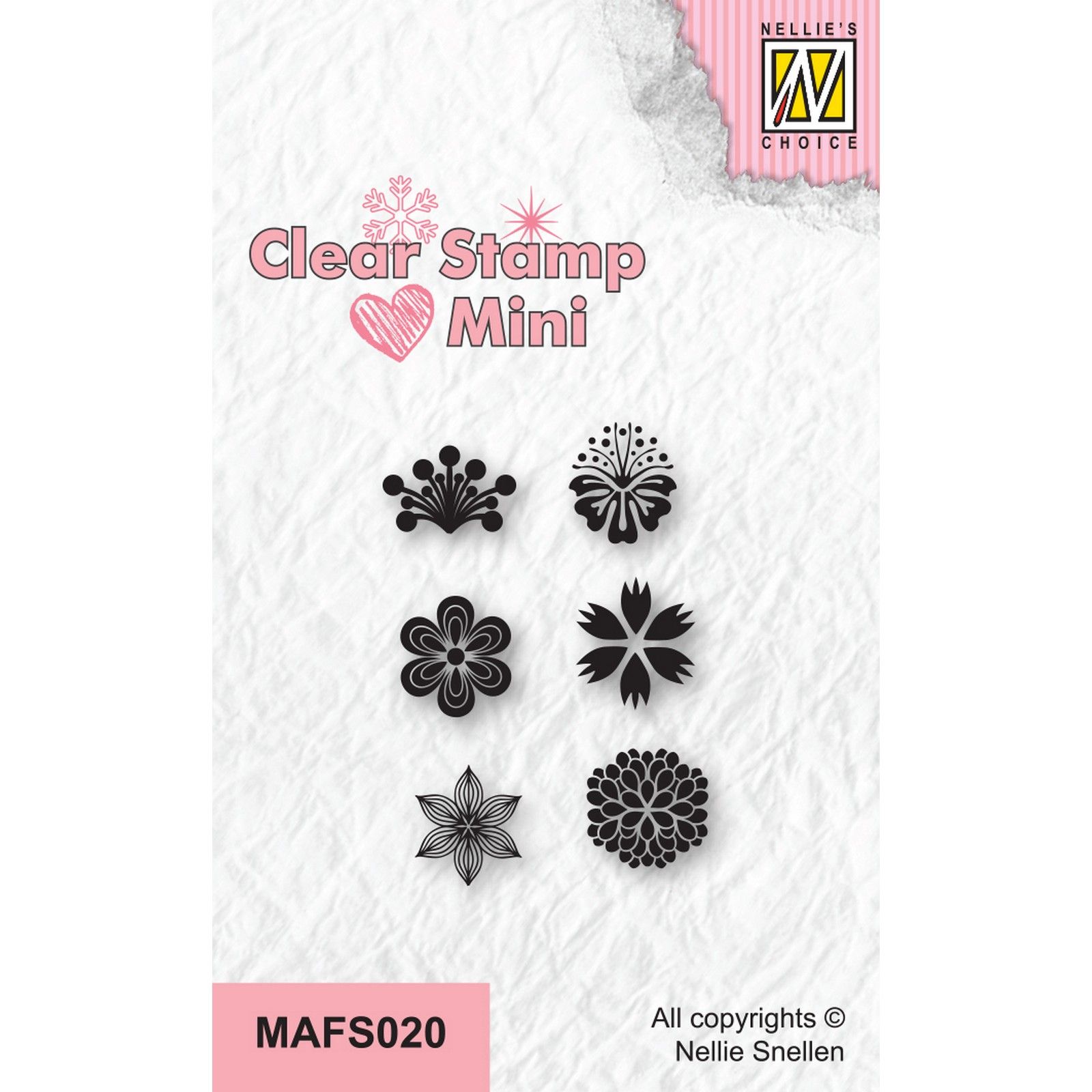 Nellie's Choice • Mini Flowers Clear Stamps-2