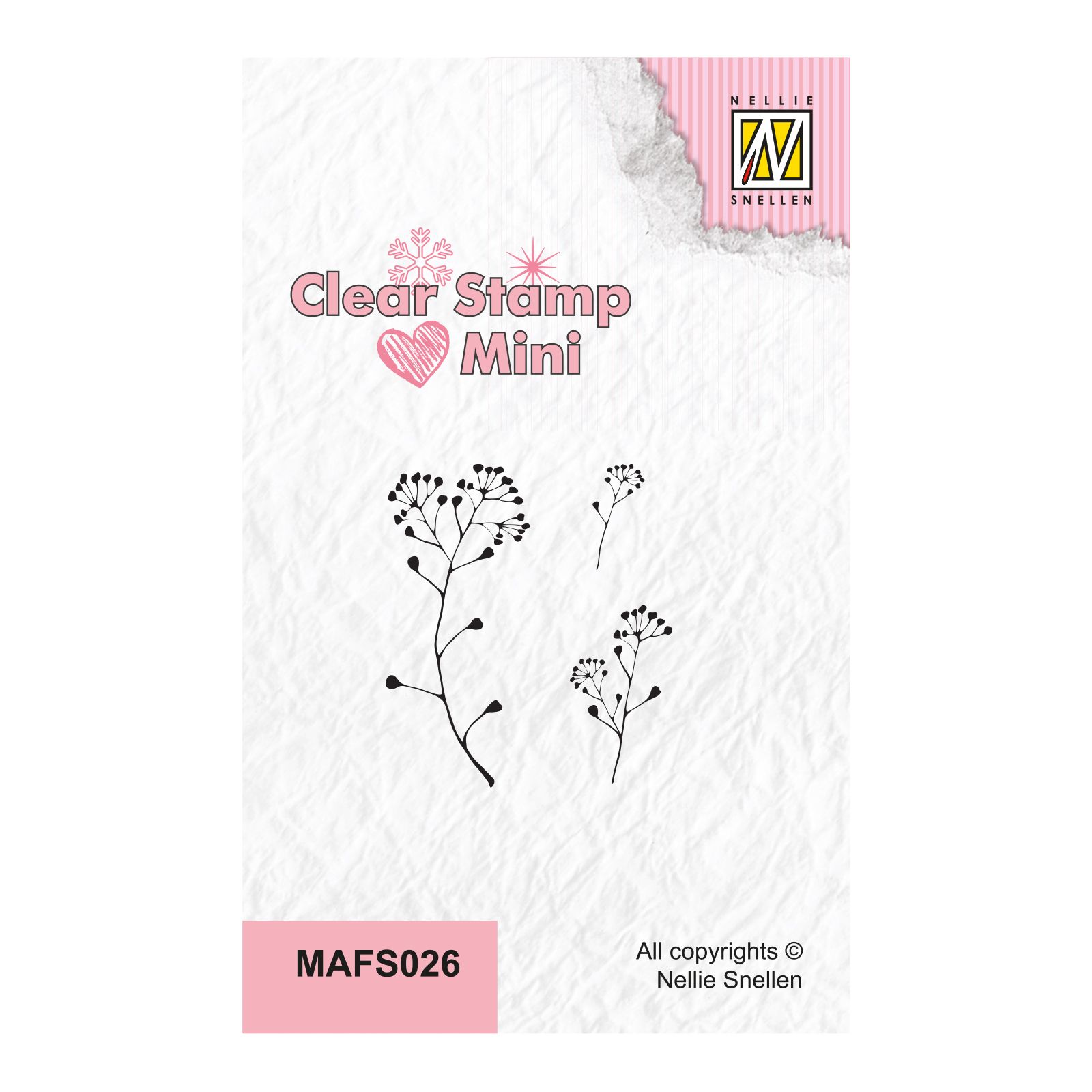 Nellie's Choice • Mini Clear Stamps Embelliefer Branch