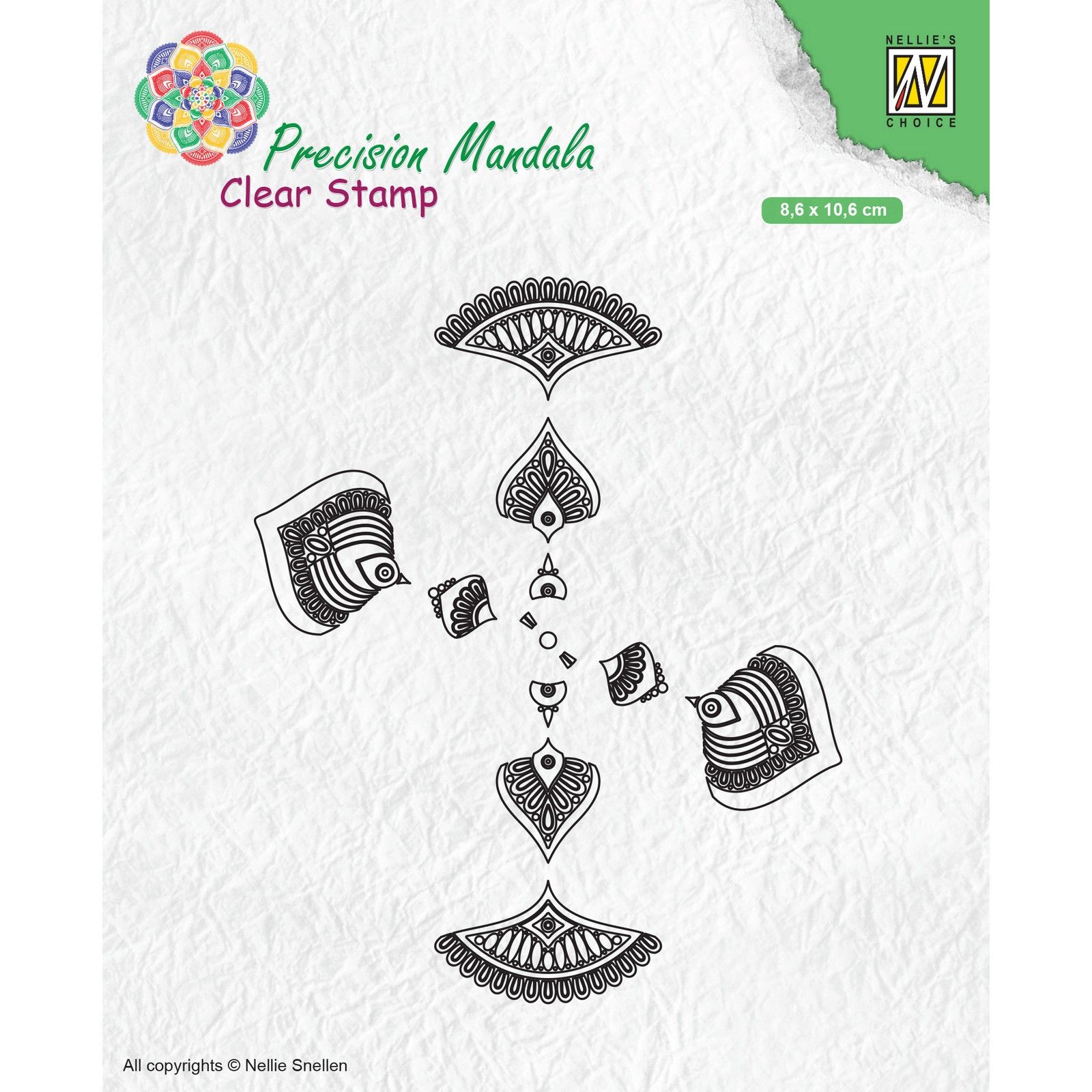 Nellie's Choice • Clear Stamps Precision Mandala 2