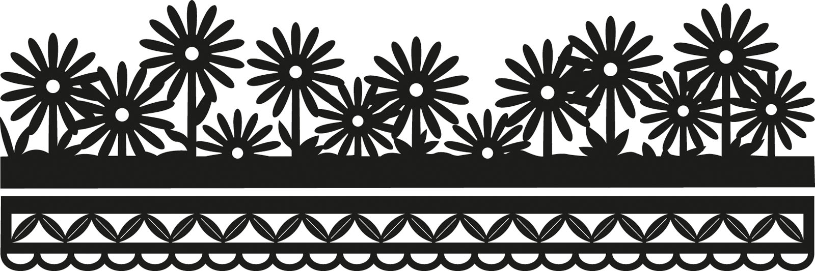 Marianne Design • Craftables plantilla de corte para embossing Anja's Flower border