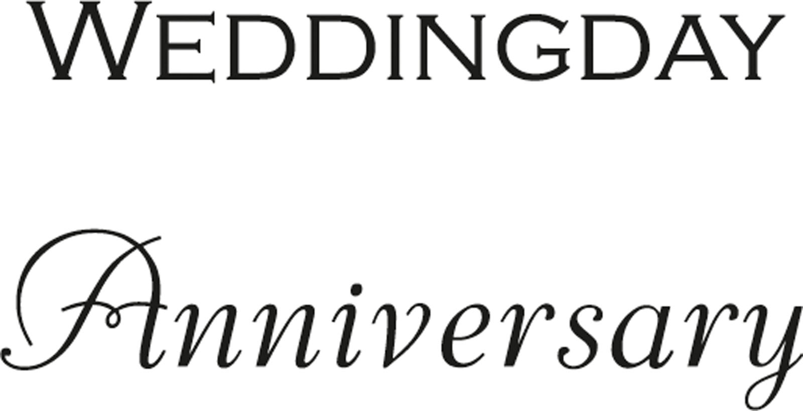 Marianne Design • Englische Silikonstempel "Weddingday/Anniversary"