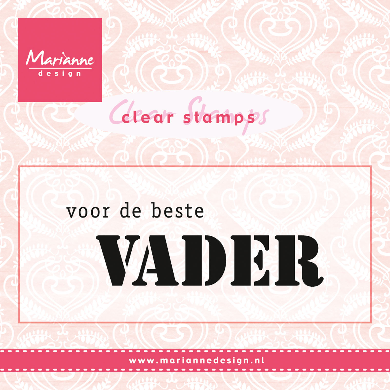 Marianne Design • Niederländische Silikonstempel "Voor de beste vader"