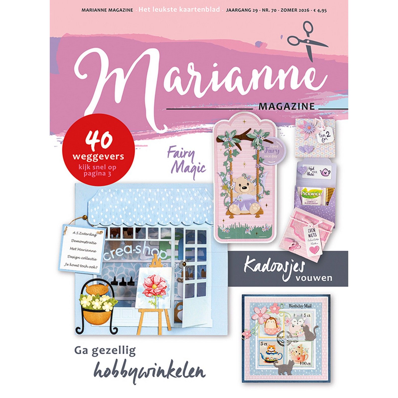 Marianne Design • Marianne/DOE Magazine Marianne 70 - Zomer 2026 21x38cm