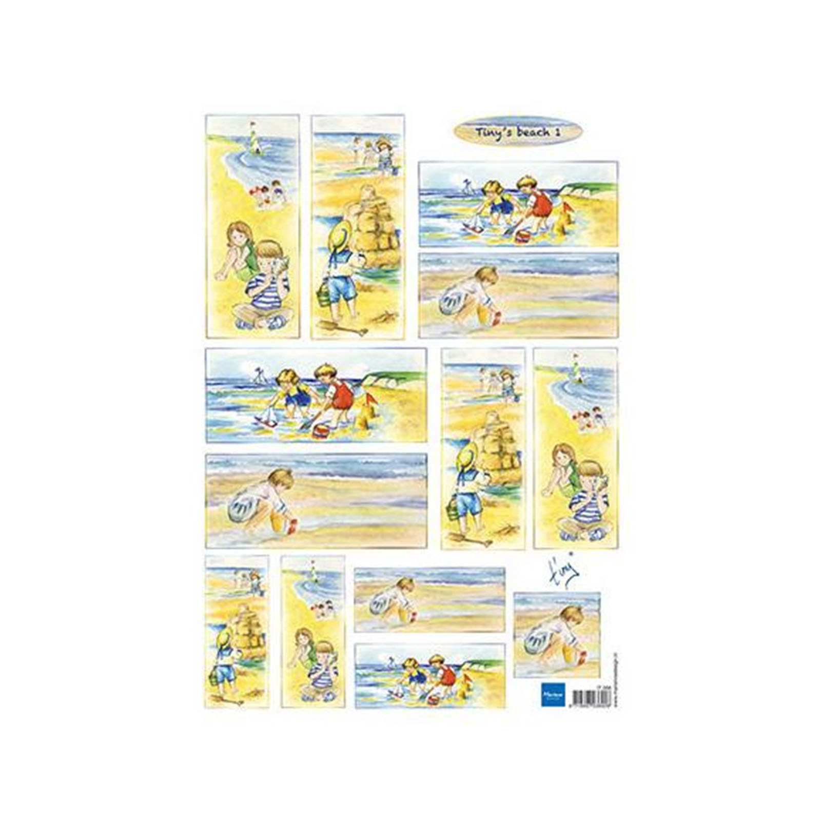 Marianne Design • Cutting Sheet 1pcs Tiny's Beach 1