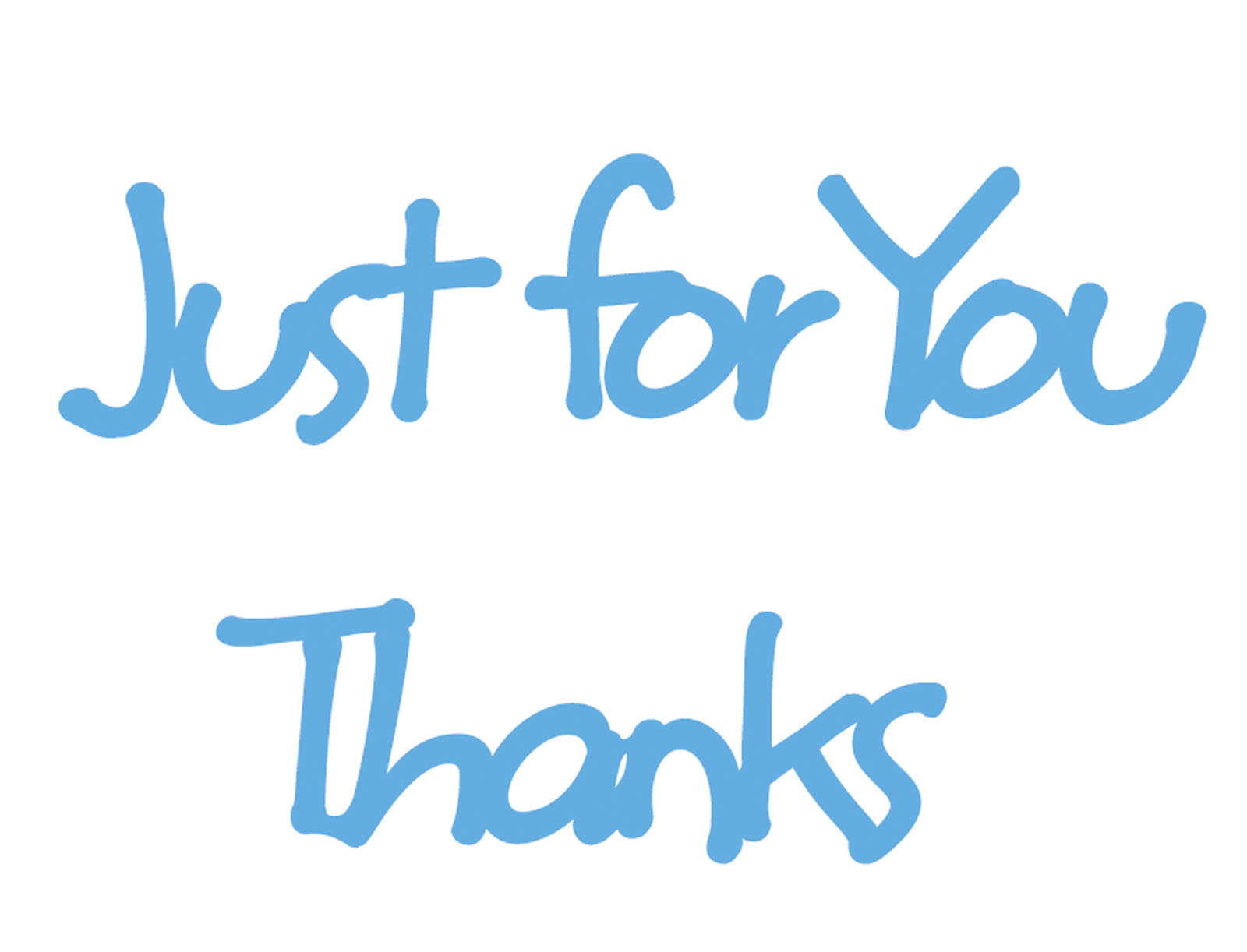 Marianne Design • Creatables plantilla de corte para embossing en Inglés "Just for you thanks"