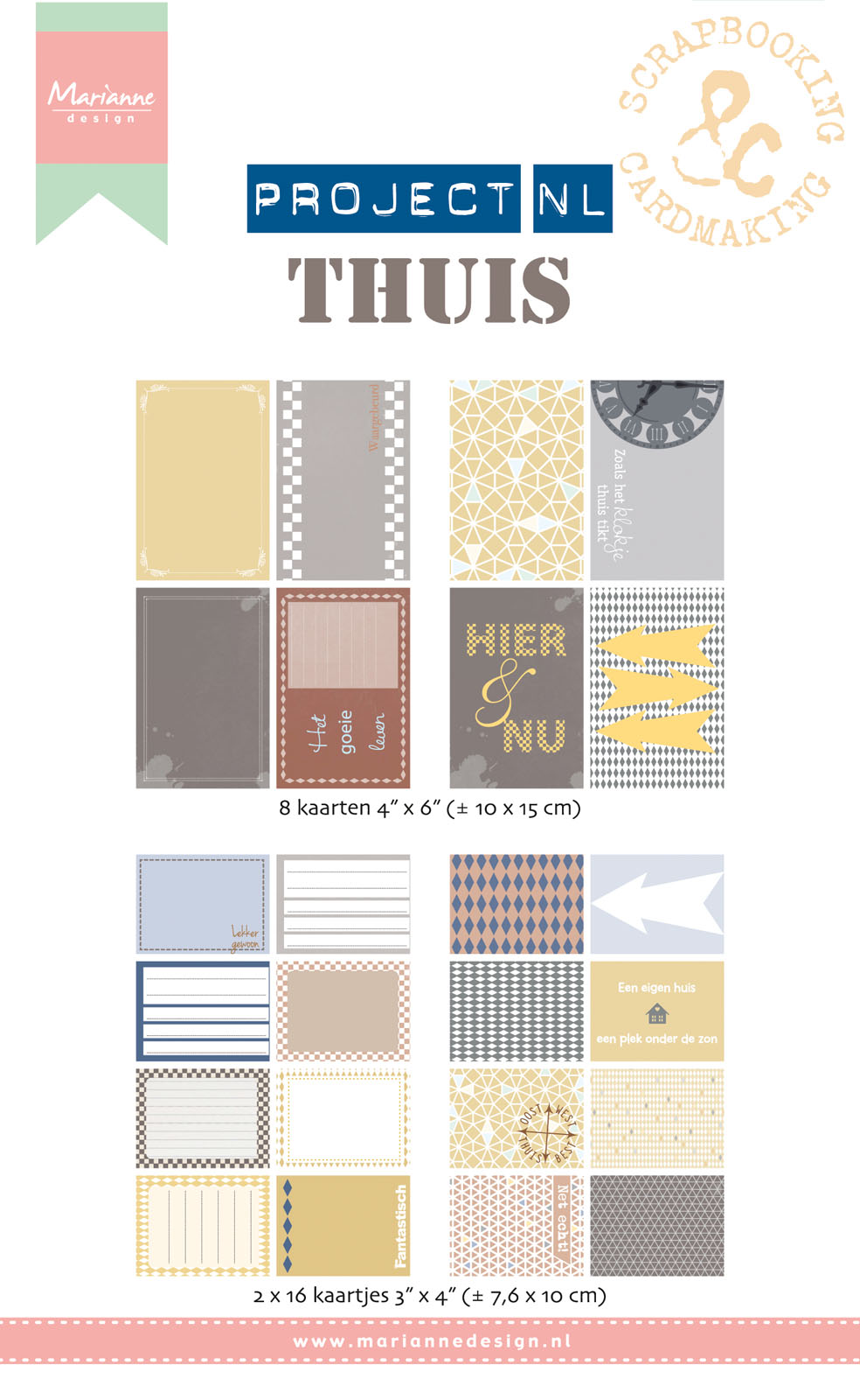 Marianne Design • Dutch card set Project NL "Thuis"