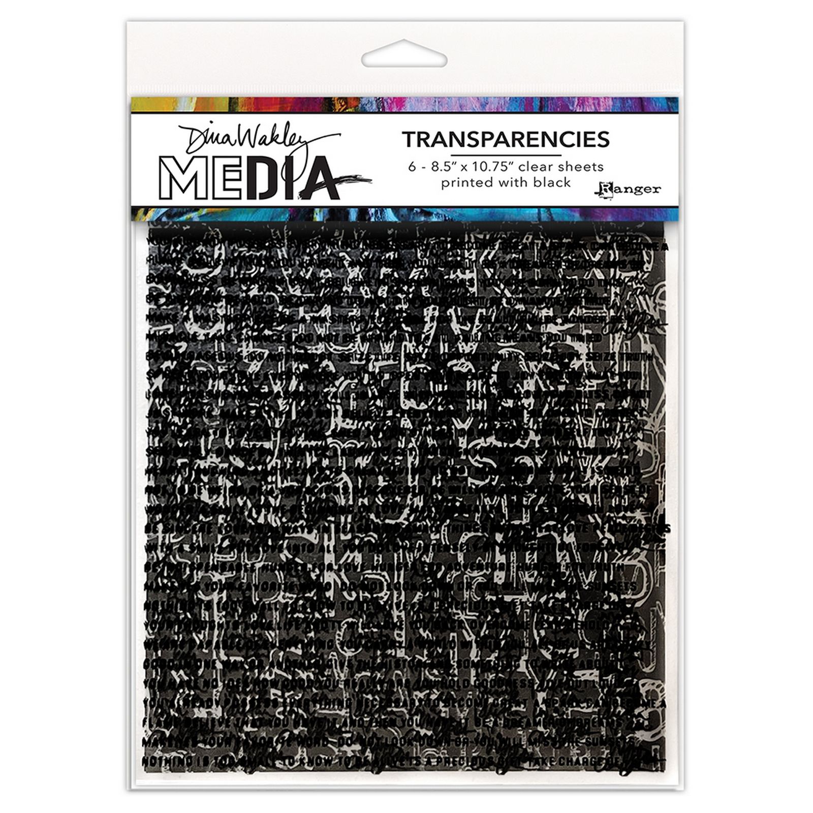 Ranger • Dina Wakley MEdia Transparencies Typography Set 1