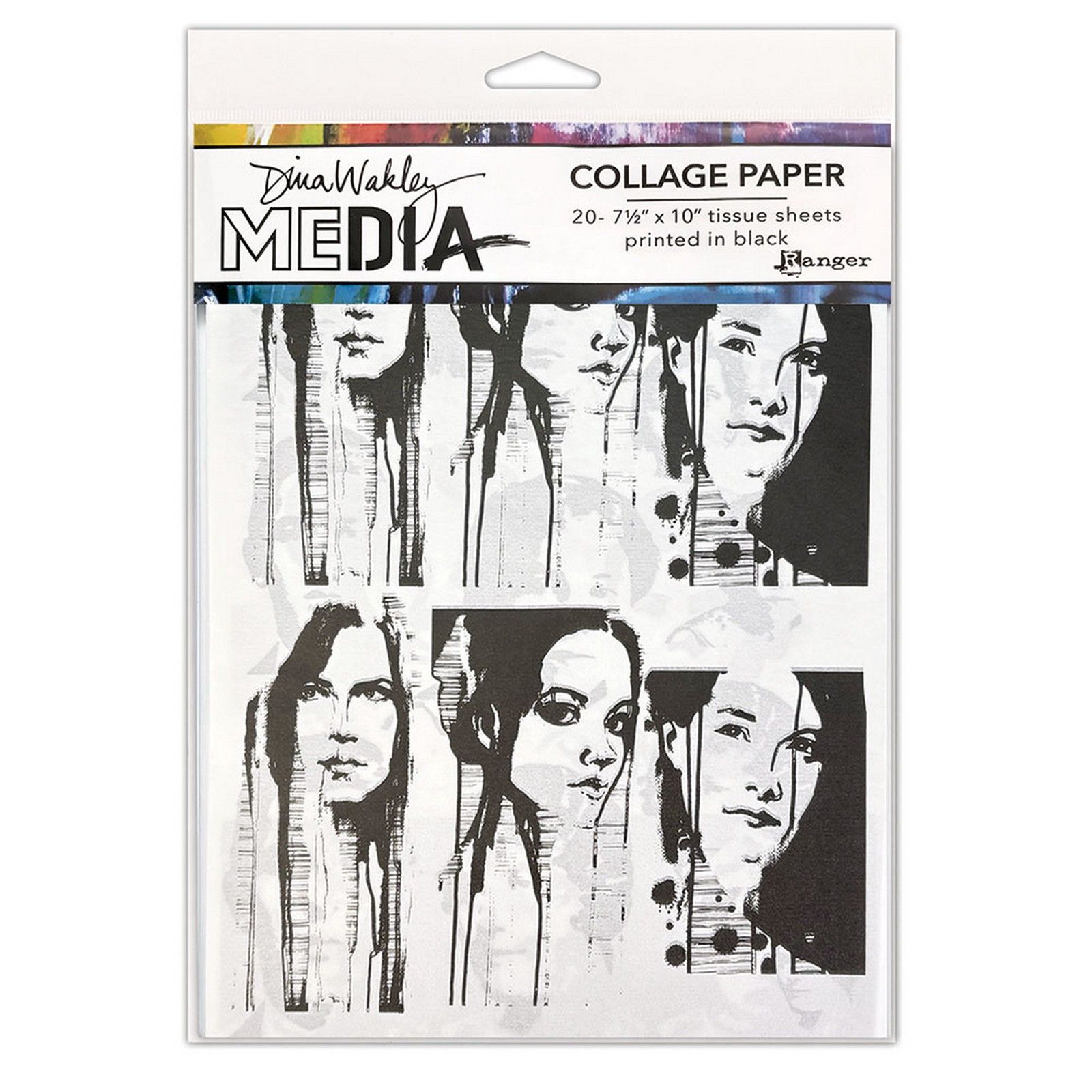 Ranger • Dina Wakley MEdia Collage Paper Photo Transfers