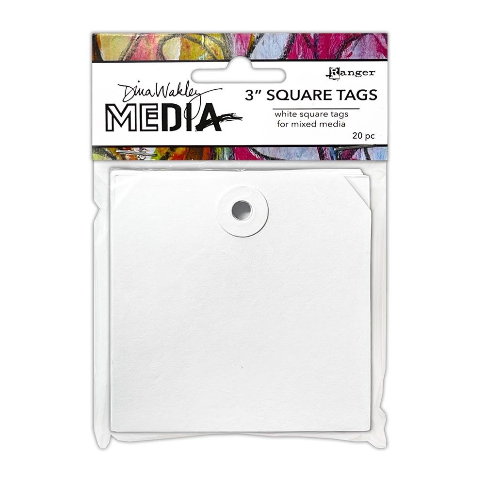 Ranger • Dina Wakley Media Square Tags 3" 20pcs