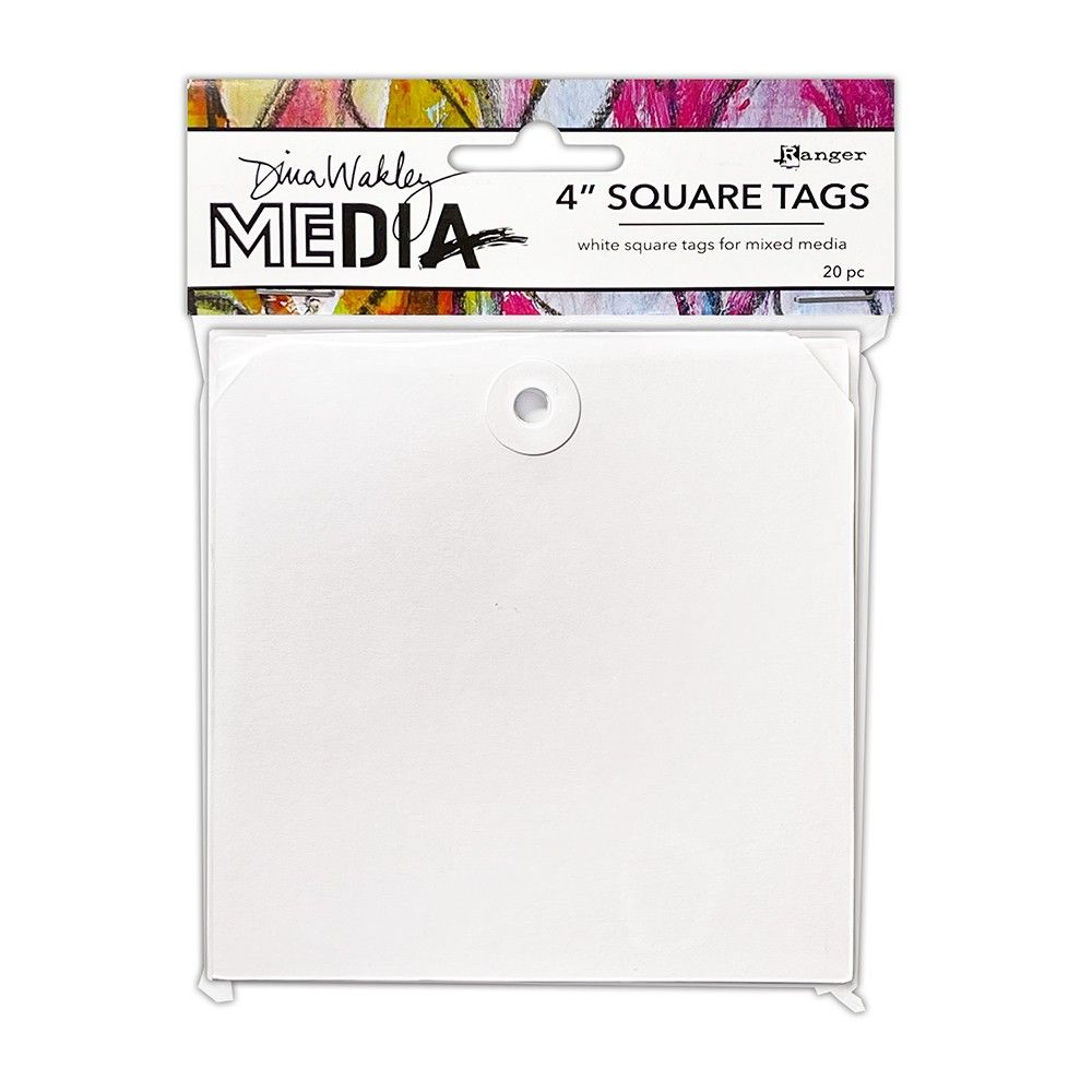 Ranger • Dina Wakley Media Square Tags 4" 20pcs