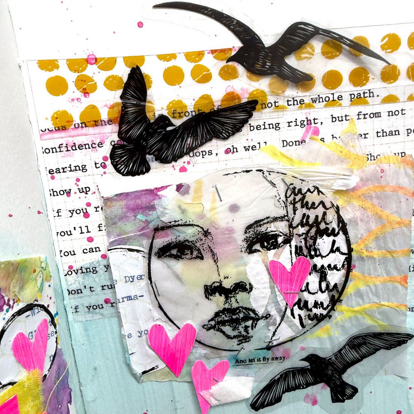 Ranger • Dina Wakley MEdia Cling Stamps Let It Fly