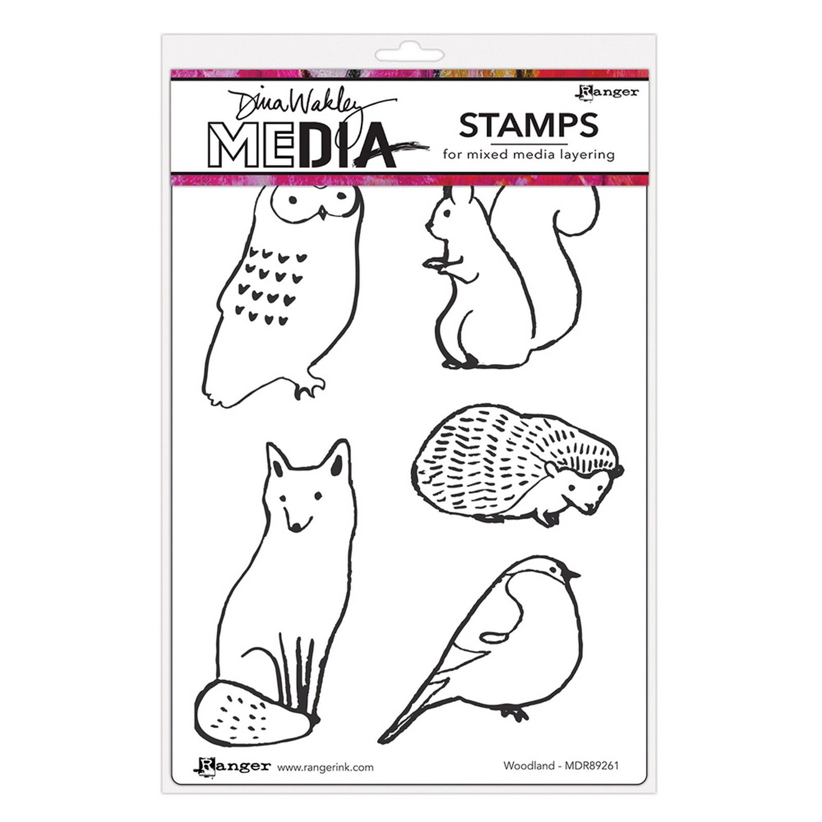 Ranger • Dina Wakley Cling Stamps Woodland