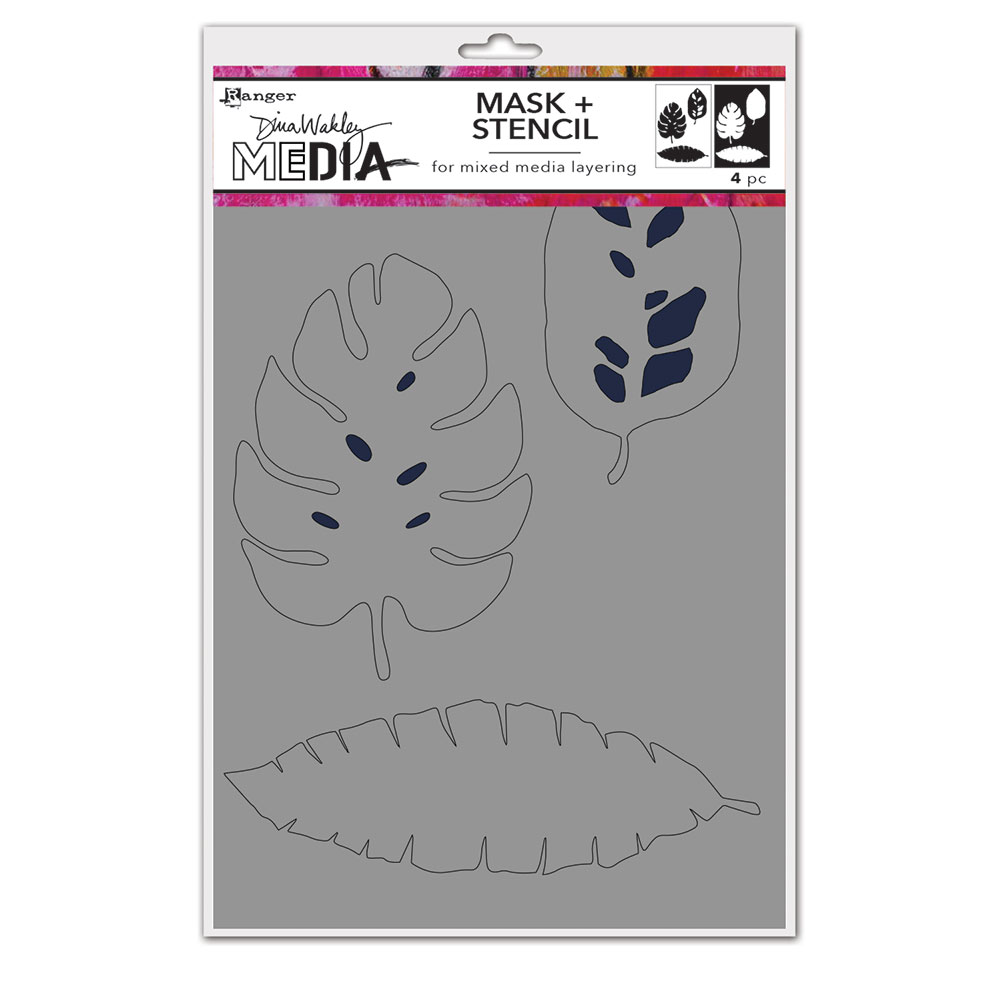 Ranger • Dina Wakley Media Stencils Tropical Masks    
