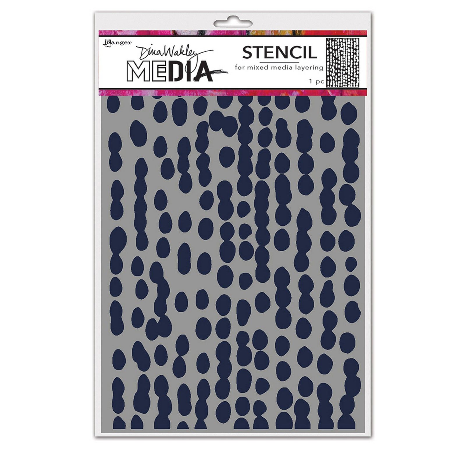 Ranger • Dina Wakley MEdia Stencil Mushy Dots