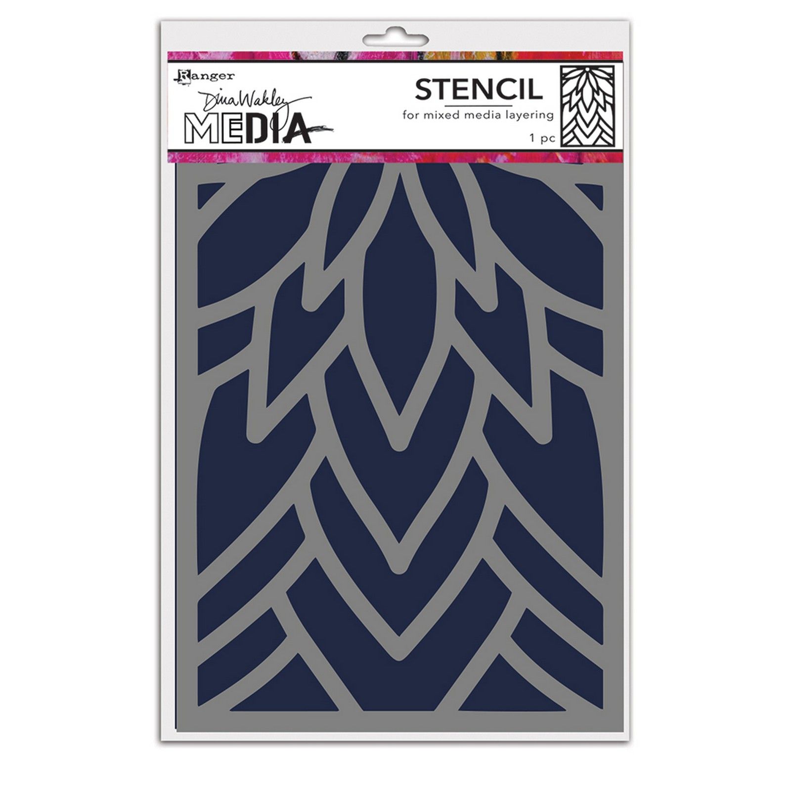 Ranger • Dina Wakeley MEdia Stencils Flowing Petals