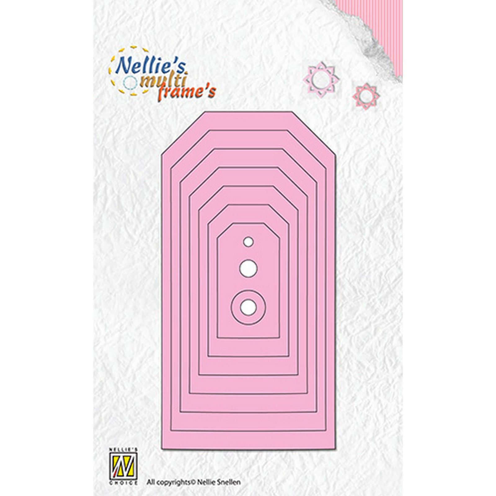 Nellie's Choice • Multi Frame Dies Tags-5 Straight Corners