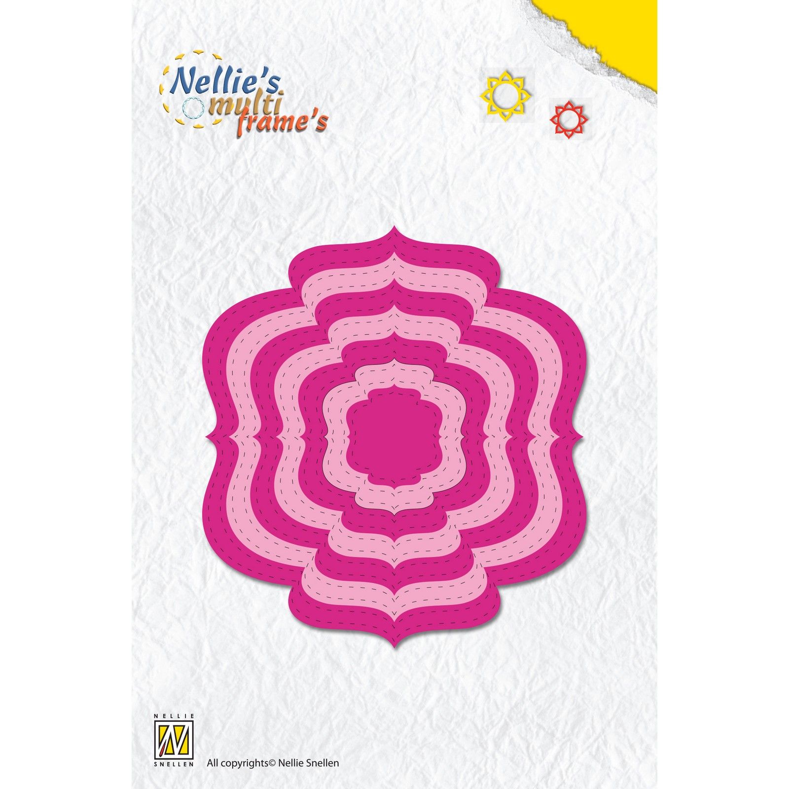 Nellie's Choice • Multi Frame Dies Ornamento Linea Punteggiata 7pz