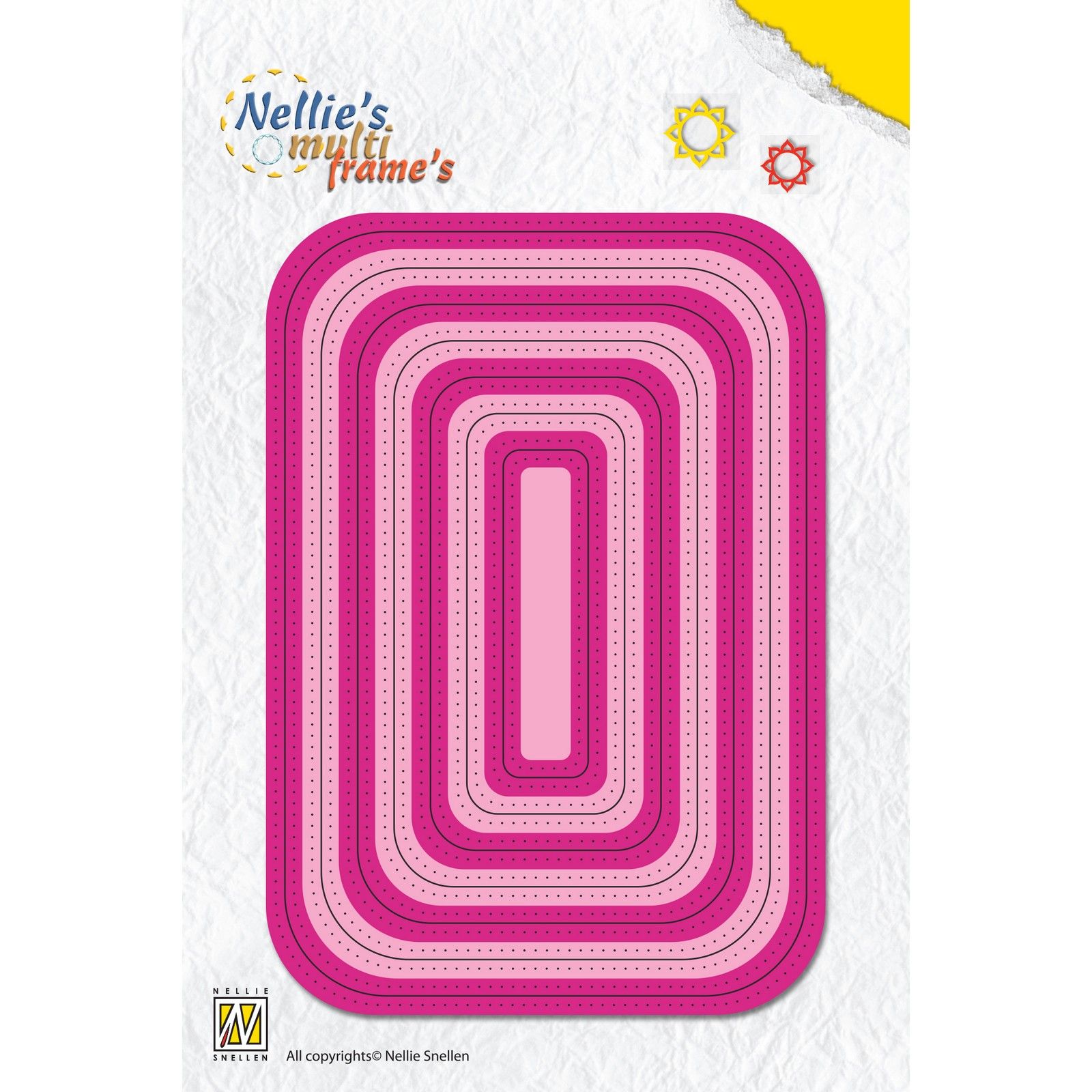 Nellie's Choice • Multi Frame Dies Dotted Rectangle 18pcs