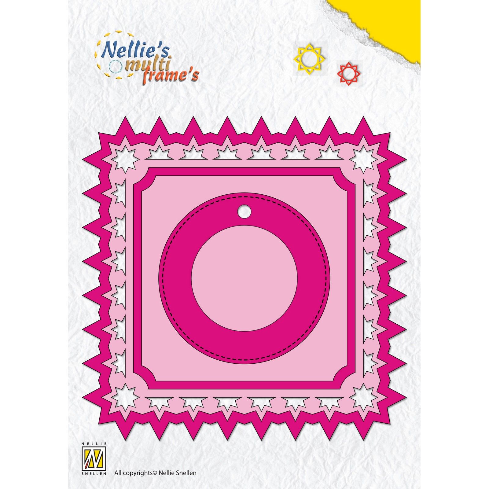 Nellie's Choice • Multi Frame Dies Flor de Navidad Cuadrado 6uds