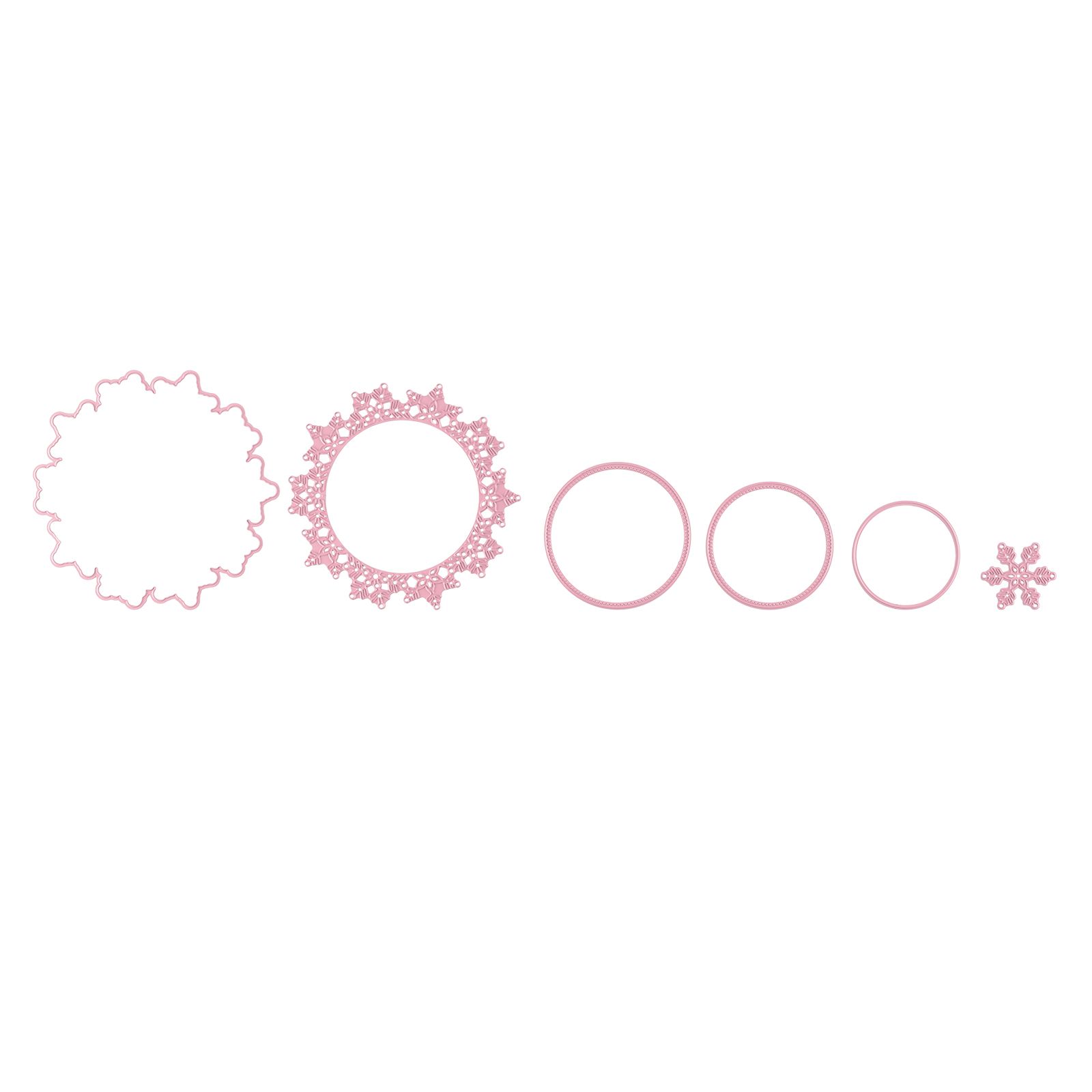 Nellie's Choice • Multi Frame Dies Circle Snowflake 6pcs