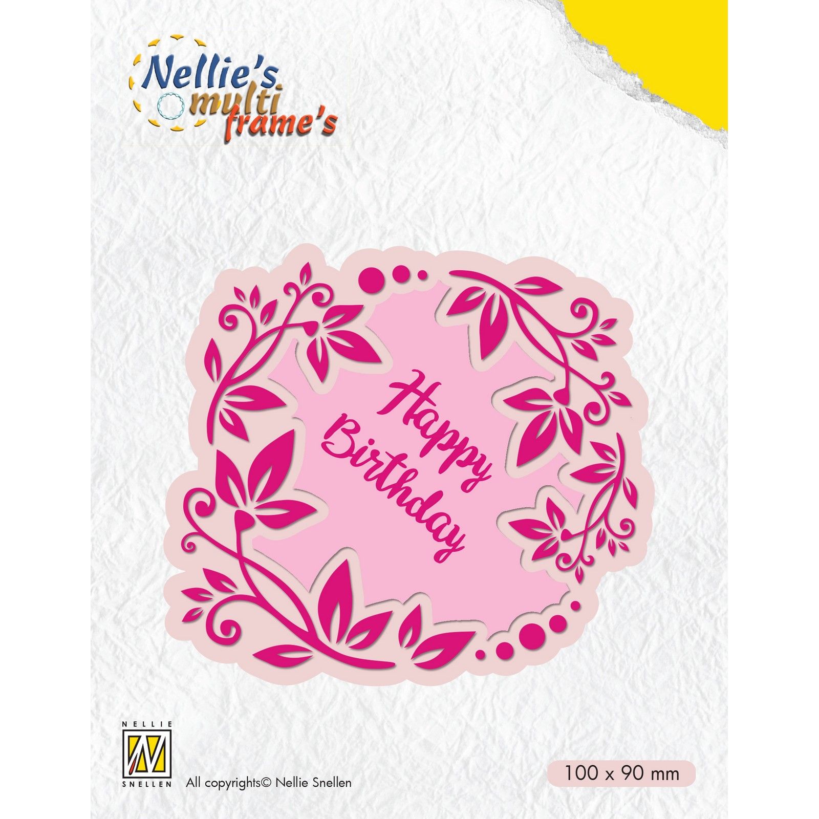 Nellie's Choice • Multi Frame Dies Text Happy Birthday 3pcs