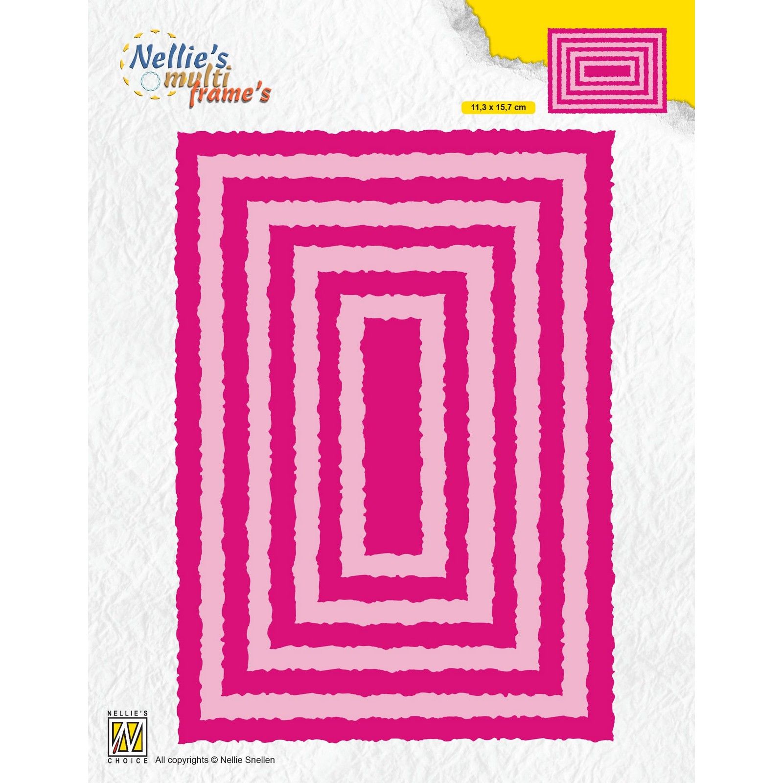 Nellie's Choice • Multi Frame Dies Rectangle Frame 9pcs