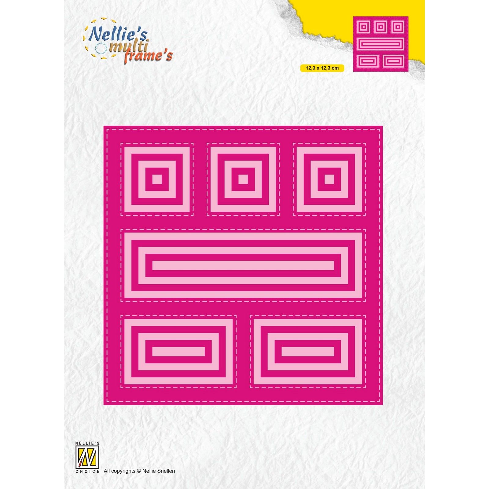 Nellie's Choice • Multi Frame Dies Block Die Square 123x123mm