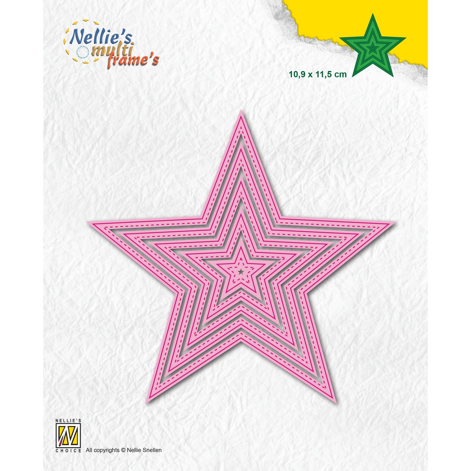 Nellie's Choice • Multi Frame Dies Continue 5-Point Stars